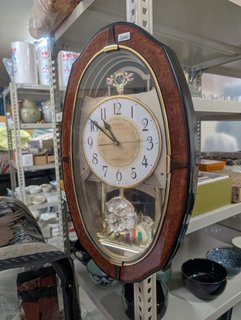 CITIZEN シチズン スモールワールド メロディ 掛け時計 飾り振り子 木目